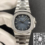 PATEK PHILIPPE NAUTILUS 5713/1G-010 3K FACTORY DIAMOND-SET BEZEL