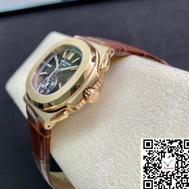 PATEK PHILIPPE NAUTILUS 5980 3K FACTORY V2 BLACK DIAL