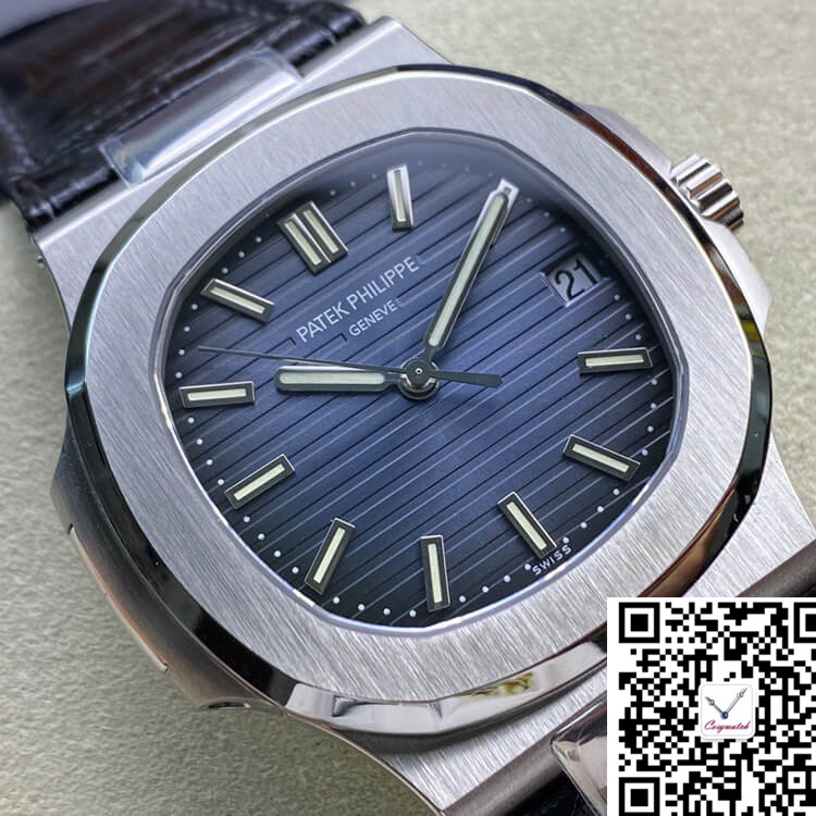 PATEK PHILIPPE NAUTILUS 5711 3K FACTORY COWHIDE STRAP 3K FACTORY COWHIDE STRAP