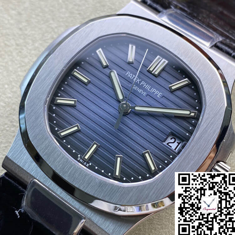 PATEK PHILIPPE NAUTILUS 5711 3K FACTORY COWHIDE STRAP 3K FACTORY COWHIDE STRAP