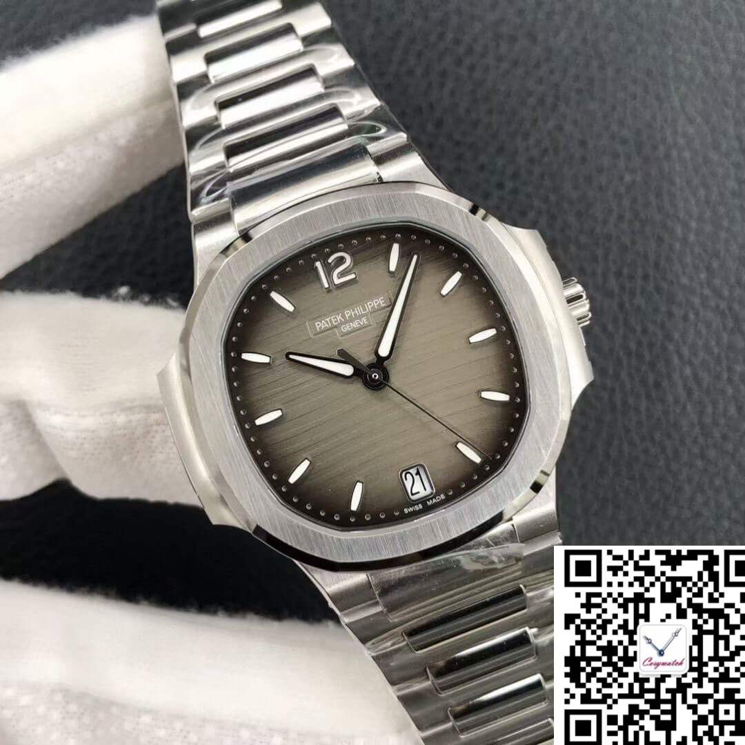 PATEK PHILIPPE NAUTILUS LADIES 7118/1A-011 3K FACTORY GREY DIAL PHILIPPE NAUTILUS