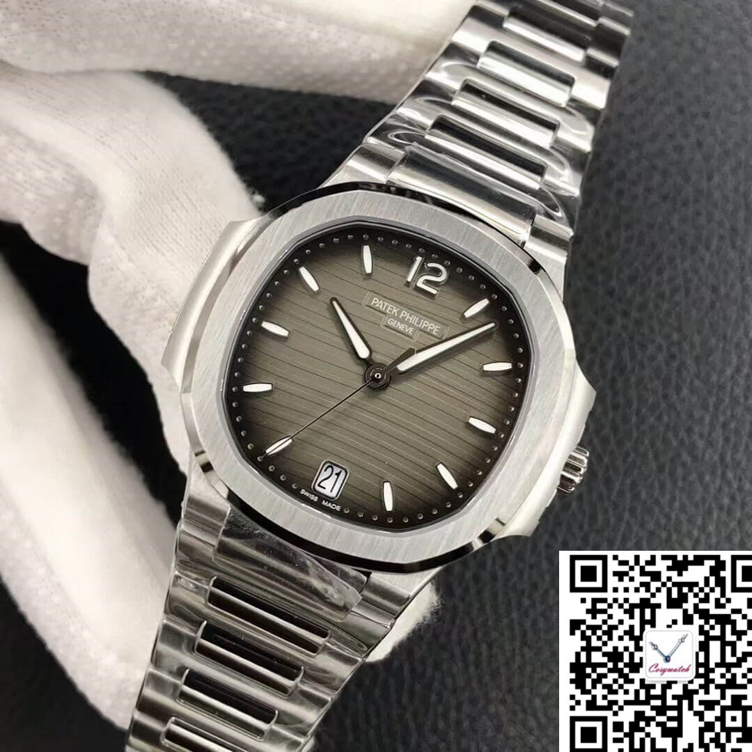 PATEK PHILIPPE NAUTILUS LADIES 7118/1A-011 3K FACTORY GREY DIAL PHILIPPE NAUTILUS