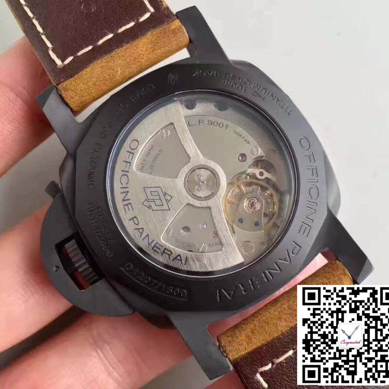 PANERAI LUMINOR GMT 1950 3 DAYS PAM441 VS FACTORY V2 BLACK DIAL Vs Factory,PANERAI