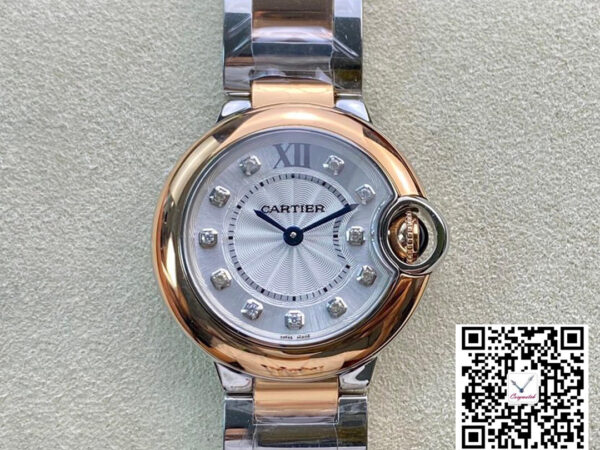 Ballon Bleu De Cartier 28MM W3BB0005 V6 Factory Rose Gold Case