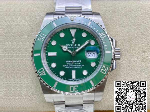 Rolex Submariner 116610LV-97200 Clean Factory V4 Green Dial
