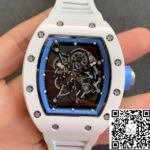Richard Mille RM055 KV Factory V2 White Rubber Strap