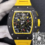 Richard Mille RM-011 KV Factory Forged Carbon Yellow Strap