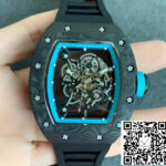 Richard Mille RM055 KV Factory V2 Carbon Fiber Black Rubber Strap