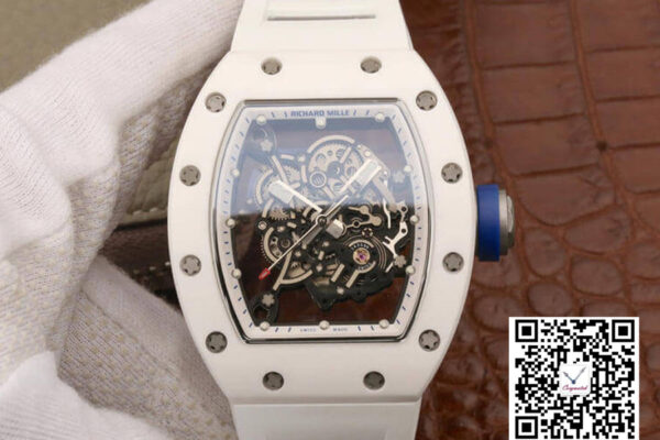 Richard Mille RM055 KV Factory White Ceramic Case