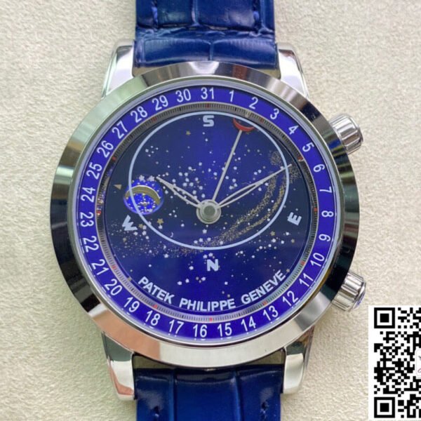 PATEK PHILIPPE GRAND COMPLICATIONS 6102P-001 AI FACTORY SKY MOON BLUE DIAL