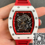 Richard Mille RM055 KV Factory V2 Red Rubber Strap