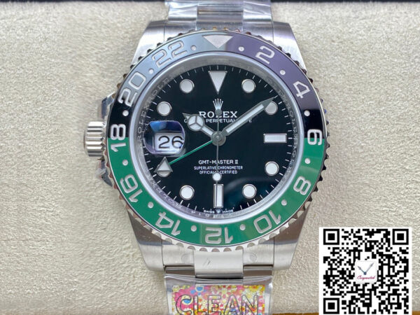 Rolex GMT Master II M126720VTNR-0001 Clean Factory Black Dial