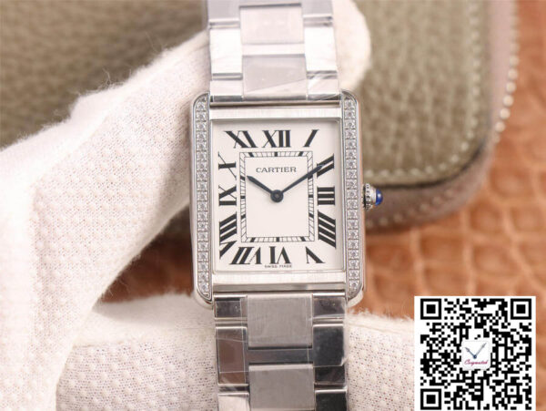 Cartier Tank K11 Factory Diamond White Dial