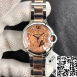 Ballon Bleu De Cartier Ladies 33MM V6 Factory Gold strap