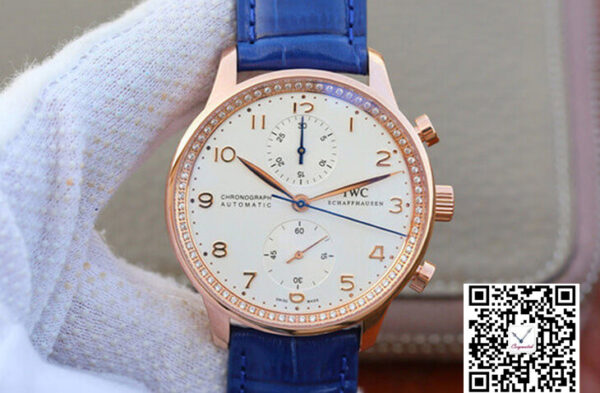 IWC Portuguese ZF Factory Blue Cowhide Strap
