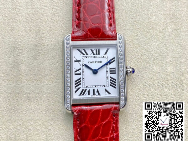 Cartier Tank 27MM K11 Factory V2 Red Strap
