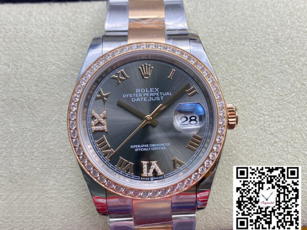 Rolex Datejust M126281RBR-0012 EW Factory Diamond-set Bezel