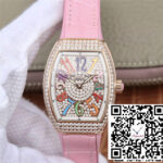 FRANCK MULLER VANGUARD LADIES ABF FACTORY ROSE GOLD DIAMOND-SET DIAL