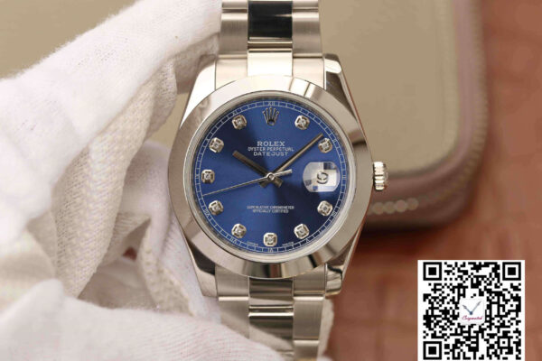 Rolex Datejust M126300 EW Factory Stainless Steel Blue Dial