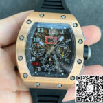 Richard Mille RM11 KV Factory Rose Gold Skeleton Dial