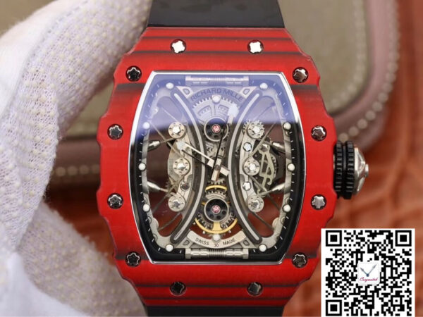 Richard Mille RM53-01 KV Factory TPT Carbon Fiber Black Strap