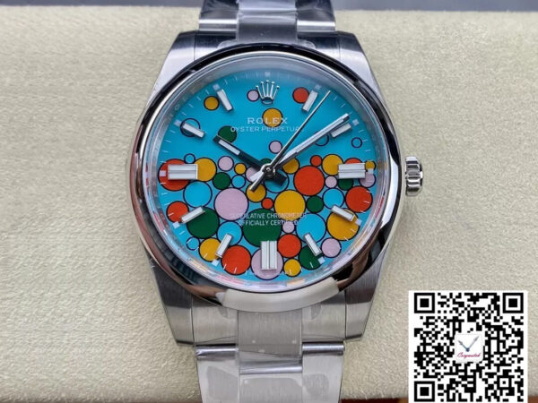 Rolex Oyster Perpetual M124300-0008 41MM EW Factory Turquoise Blue Dial