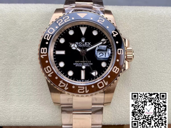 Rolex GMT Master II M126715CHNR-0001 C+ Factory Rose Gold