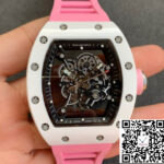 Richard Mille RM055 KV Factory V2 Pink Rubber Strap