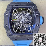 Richard Mille RM35-02 T+ Factory Carbon Fiber Case Blue Strap