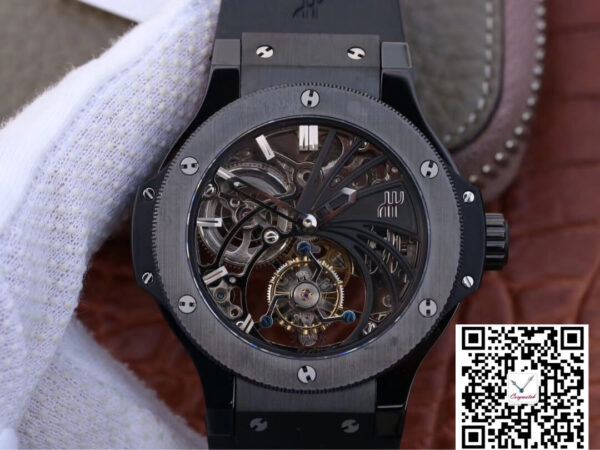 Hublot Big Bang Hollow Tourbillon Ceramic Skeleton Dial