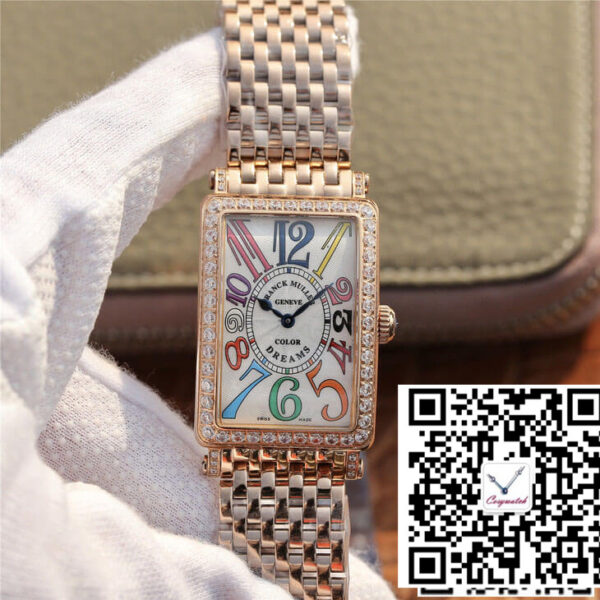 FRANCK MULLER LONG ISLAND 952 LADIES ABF FACTORY ROSE GOLD WITH DIAMONDS