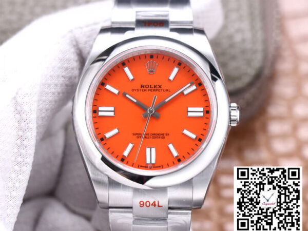 Rolex Oyster Perpetual M124300-0007 41MM EW Factory Coral Red Dial