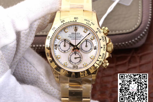 Rolex Daytona Cosmograph 116528-78598 JH Factory Yellow Gold Diamonds Dial