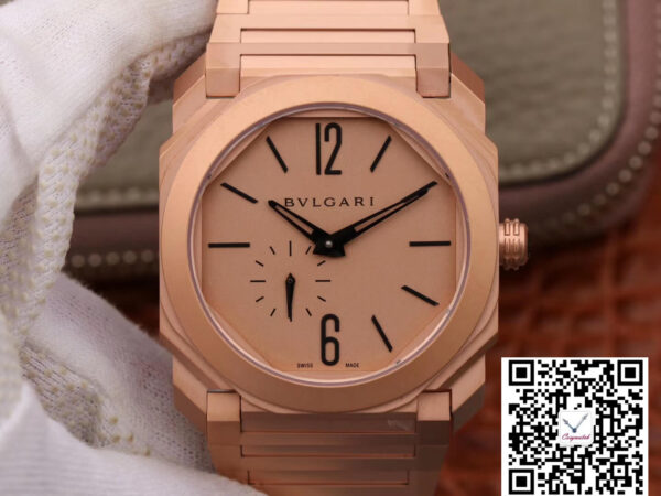 Bvlgari Octo Finissimo 102912 BV Factory Rose Gold Dial