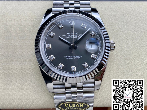 Rolex Datejust M126334-0006 Clean Factory Diamond Gray Dial