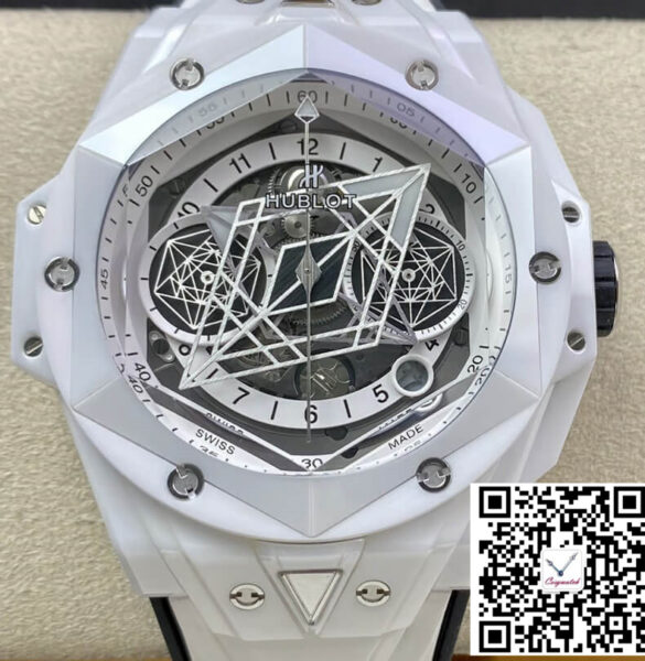 Hublot Big Bang Sang Bleu II 418.HX.2001.RX.MXM21 BB Factory White Ceramics