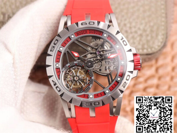 JB Factory Roger Dubuis Excalibur Spider Carbon Skeleton Flying Tourbillon RDDBEX0572 Transparent Version