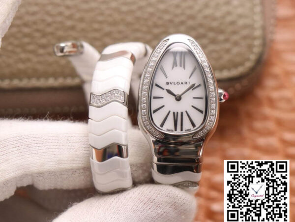 Bvlgari Serpenti BV Factory Stainless Steel Diamond Case
