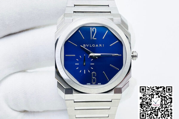 Bvlgari Octo Finissimo 103431 BV Factory Stainless Steel Blue Dial