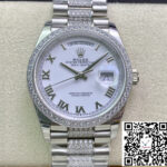 Rolex Day Date M128349RBR-0026 EW Factory Diamond-Set Bezel