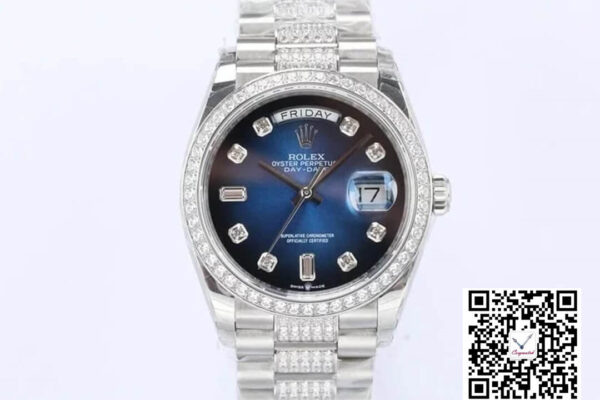 Rolex Day Date M128349RBR-0016 EW Factory Diamond Bezel