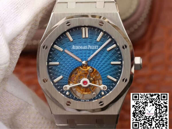 Audemars Piguet Royal Oak Tourbillon 26522TI.OO.1220TI.01 JF Factory Smoky Blue Dial