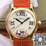 Chopard Happy Sport 274808 Rose Gold Diamonds YF Factory White Dial