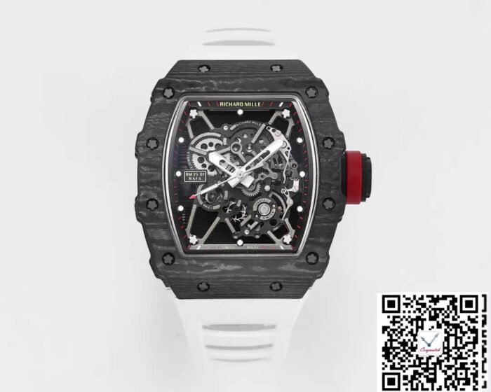 RICHARD MILLE RM35-01 BBR FACTORY WHITE RUBBER STRAP