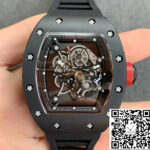 Richard Mille RM055 KV Factory V2 Ceramic Black Rubber Strap