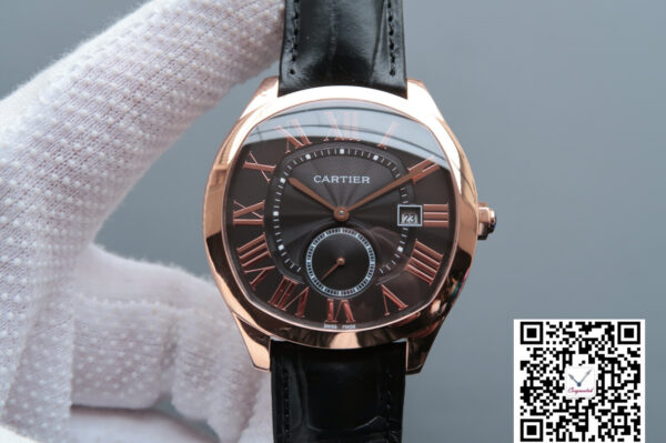 Drive De Cartier WGNM0004 V6 Factory Rose Gold Grey Dial