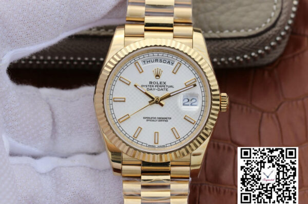 Rolex Day-Date M228238-0008 EW Factory Silver Dial