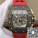 Richard Mille RM11-03 KV Factory Carbon Fiber Red Strap