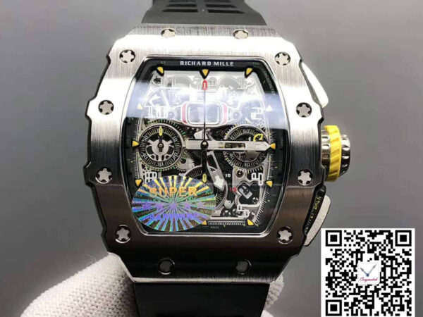Richard Mille RM11-03 KV Factory Titanium Case Rubber Strap