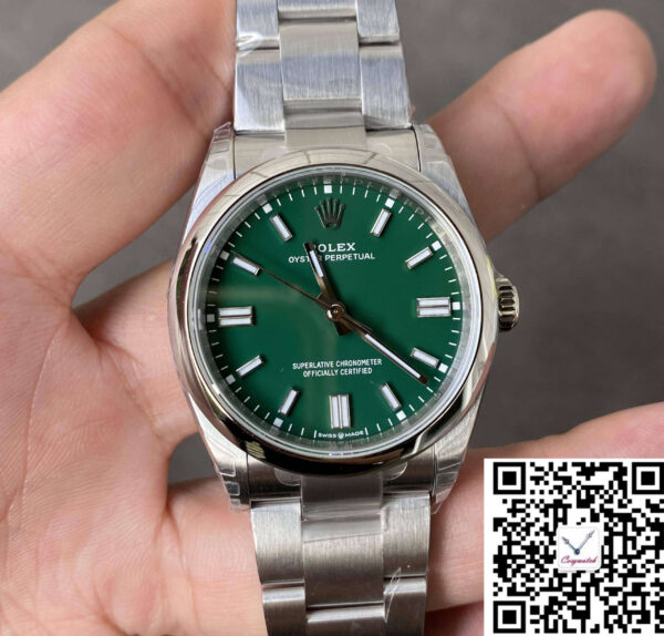 Rolex Oyster Perpetual M126000-0005 36MM VS Factory Green Dial